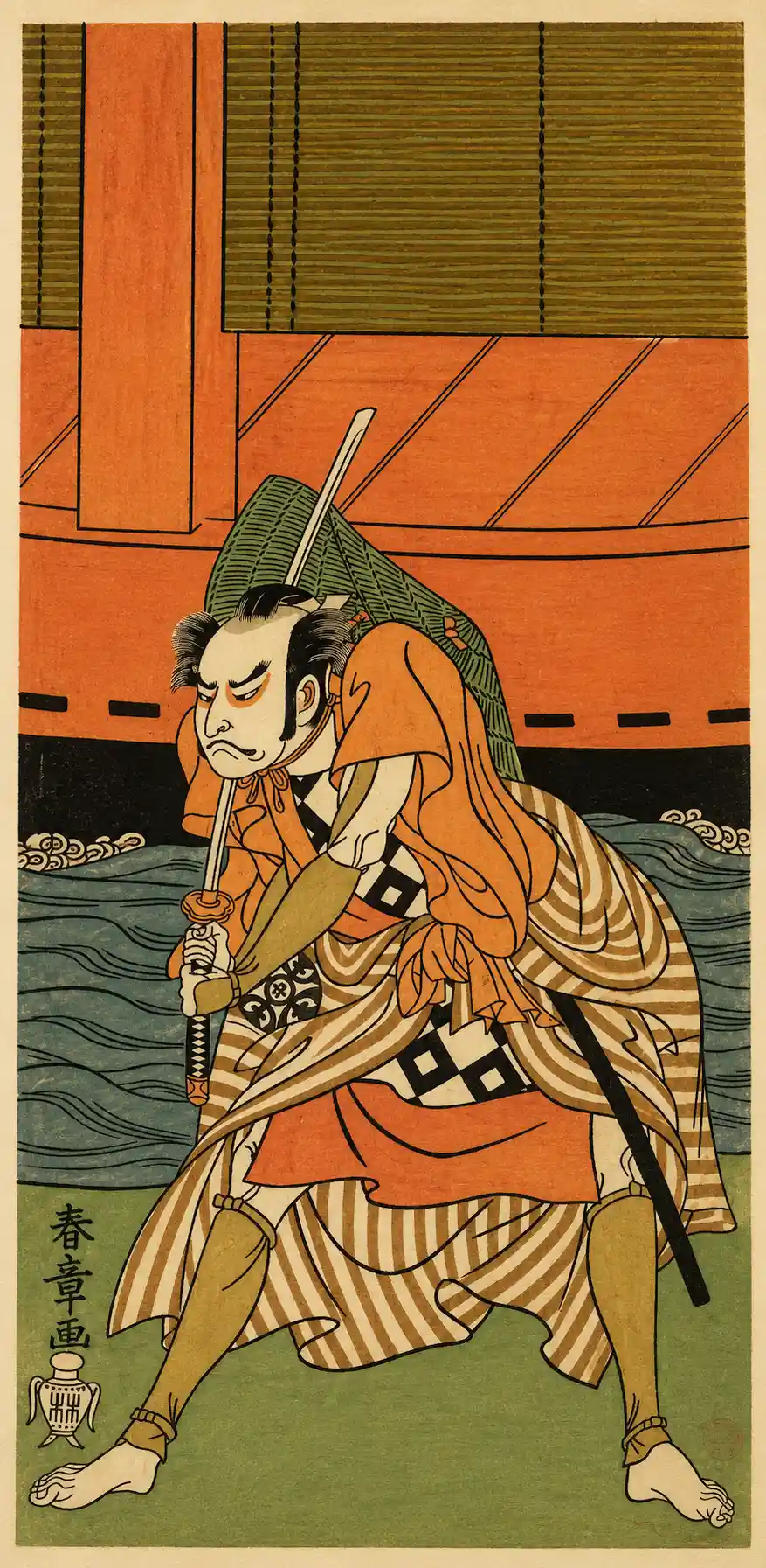 The First Nakamura Nakazo as a Samurai