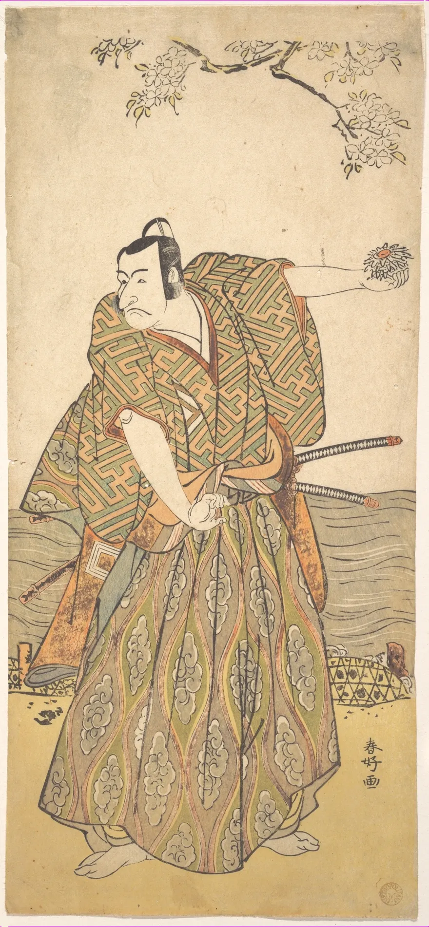The Fifth Ichikawa Danjuro as a Samurai