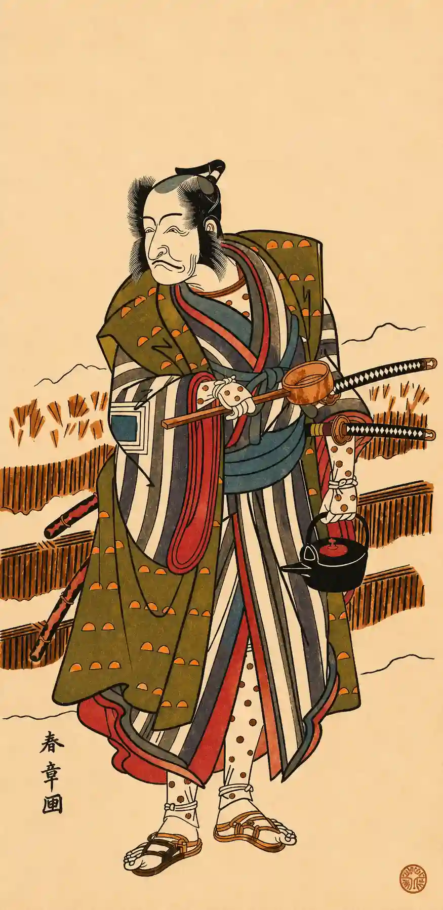 Ichikawa Ebizo (the Fourth Ichikawa Danjuro) as a Samurai