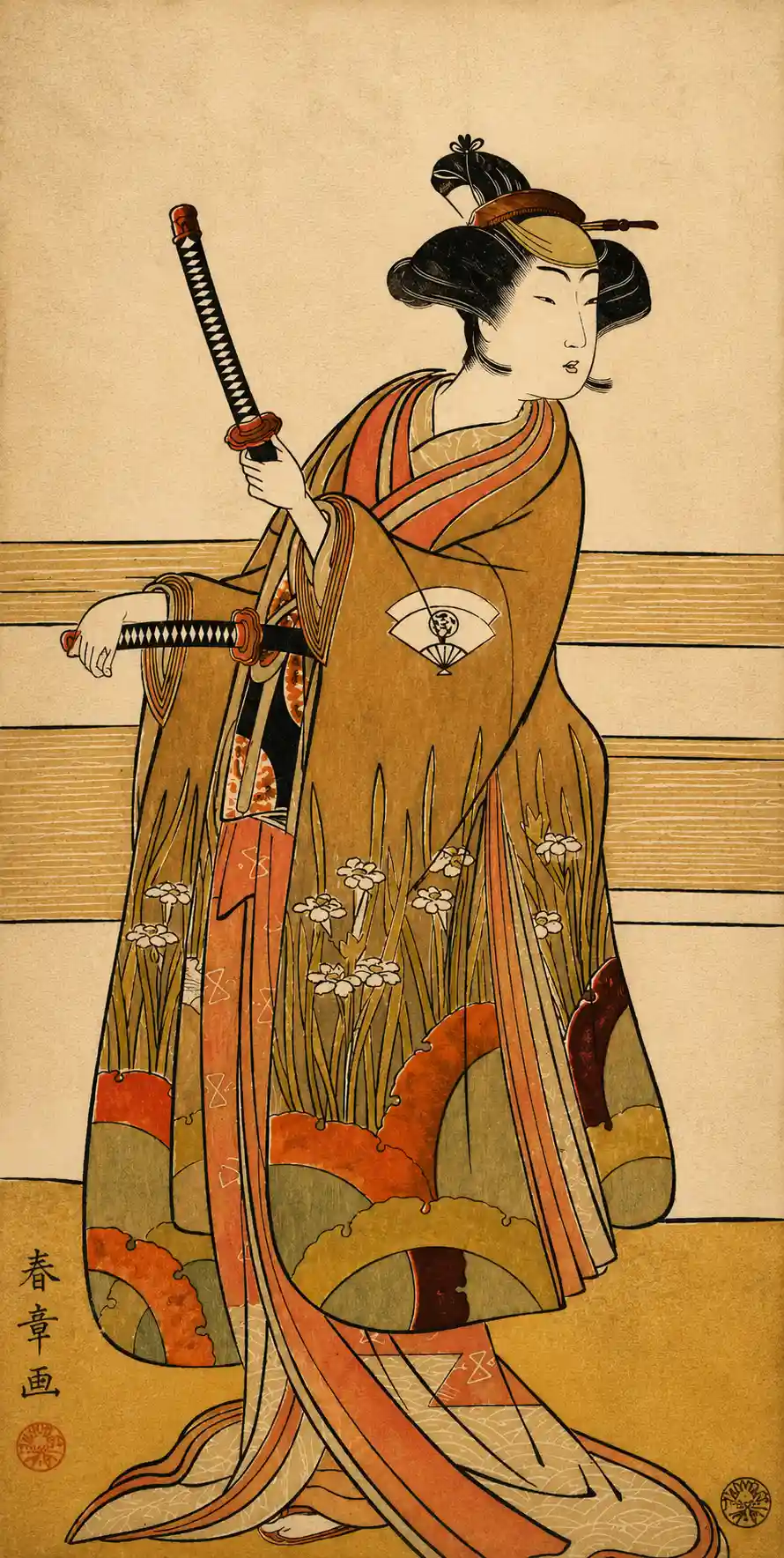Onoe Tamizo as a Samurai Woman