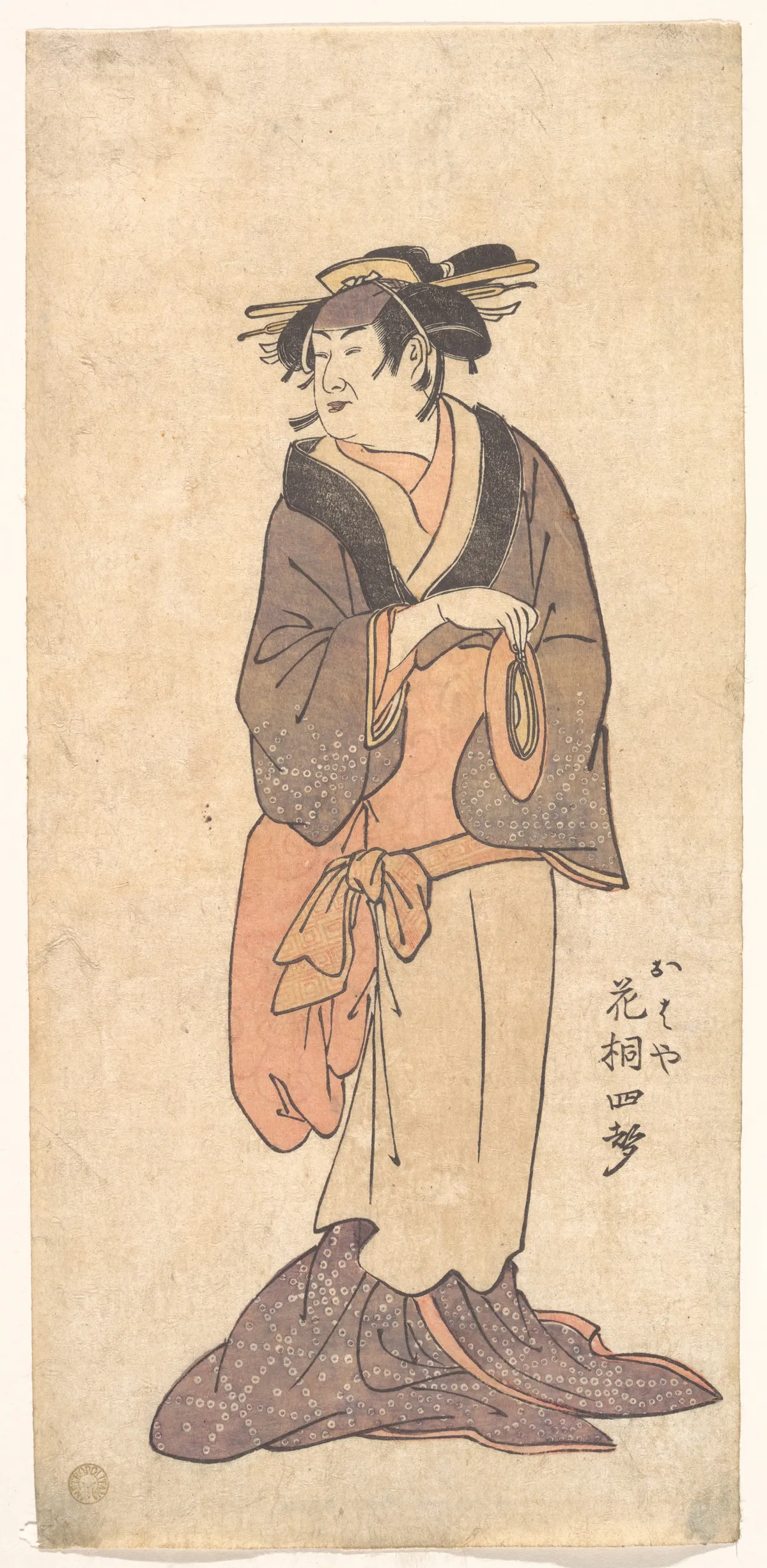 The Onnagata Actor Hanagiri Toyomatsu (Shisei) III as Ohaya