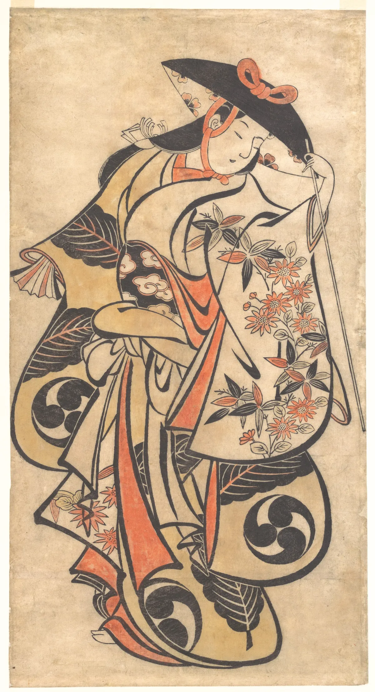 Kabuki Actor | Torii Kiyonobu I - 浮世繪妖怪與怪談幽靈畫廊